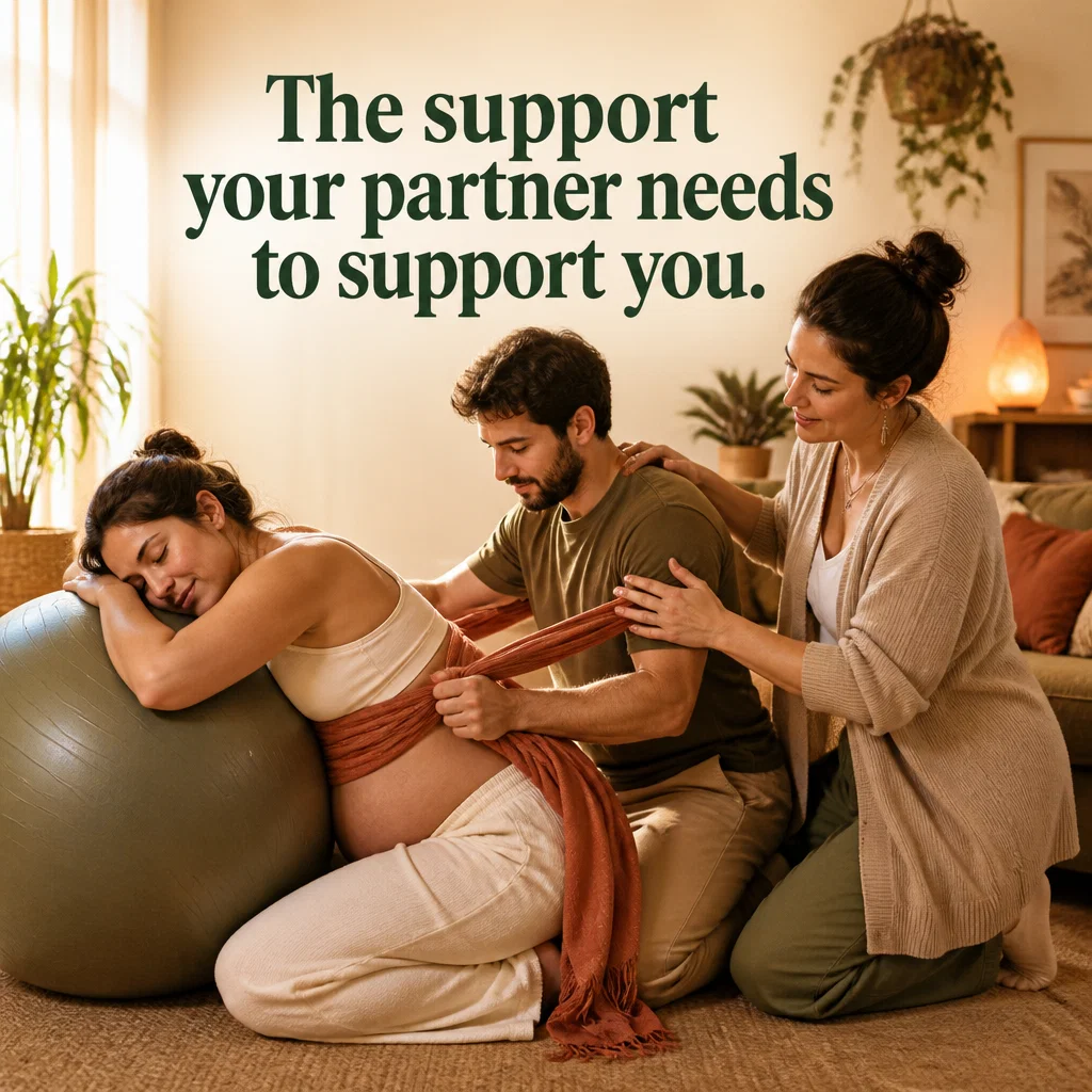 Doula ad concept example: The Partner's Guide