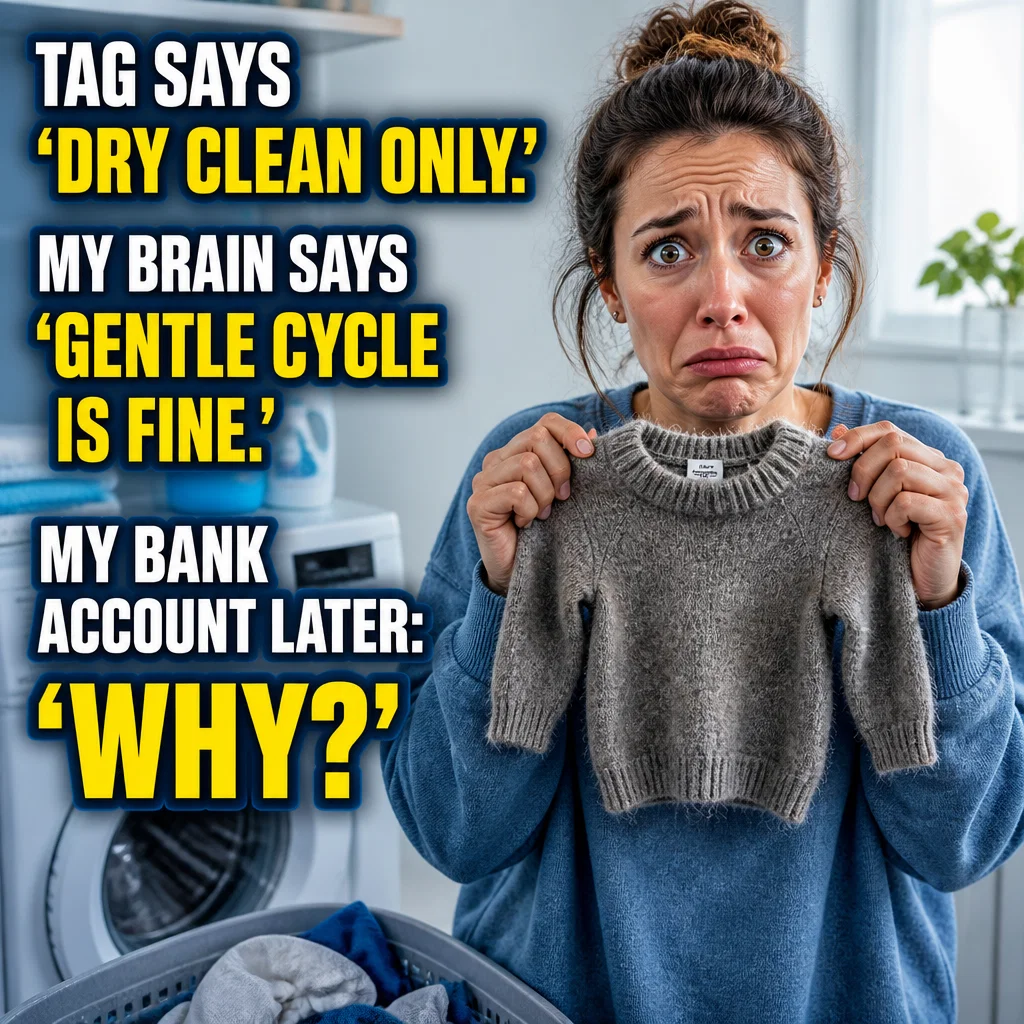Dry Cleaner meme ad example: Dry Clean Only Logic