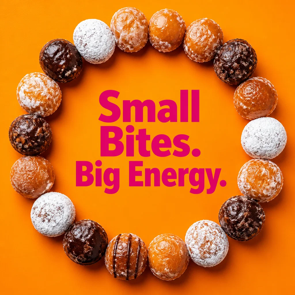 Dunkin' ad concept example: Minimalist Geometry