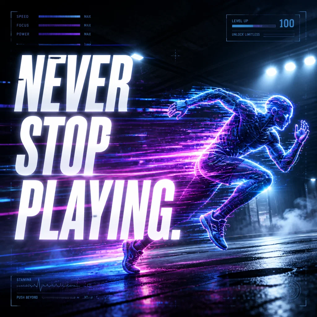 EA Sports ad concept example: The Neon Runner