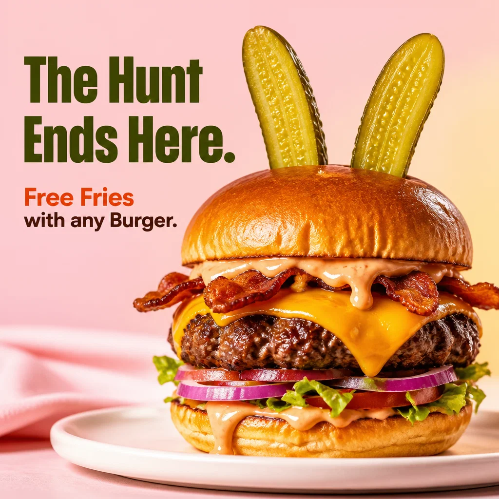 Easter ad concept example: The Easter Feast