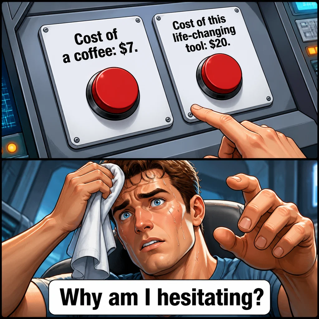 Ecommerce meme ad example: The 'Is it worth it?' Scale