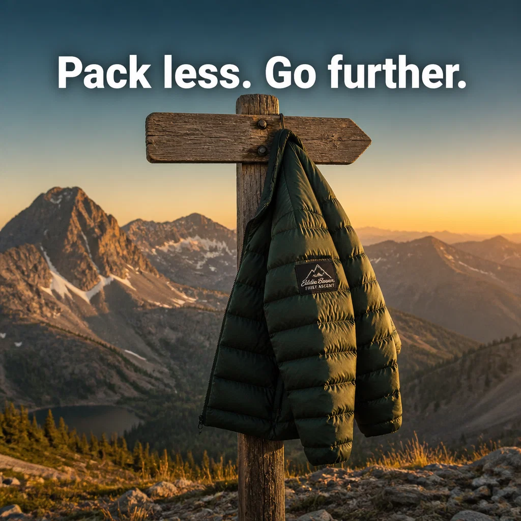 Eddie Bauer ad concept example: Trailhead Minimal Ad