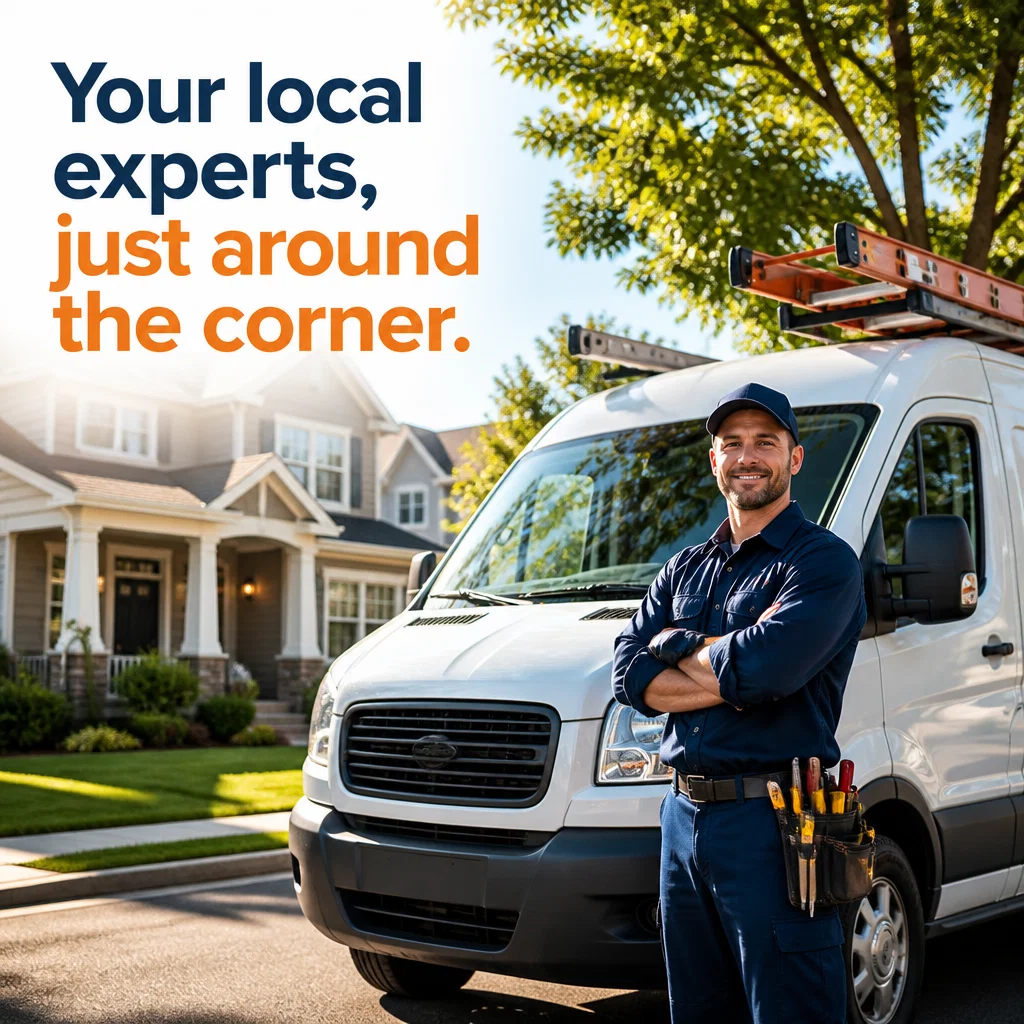Electrician ad concept example: The Neighborhood Standard