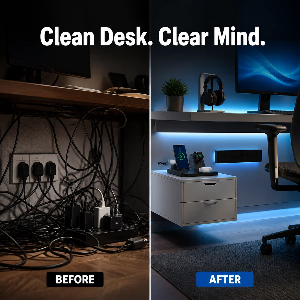 Electronics Store ad concept example: The Cable Zen