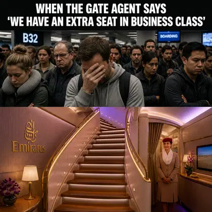 Emirates meme ad example: The Economy Upgrade Feeling