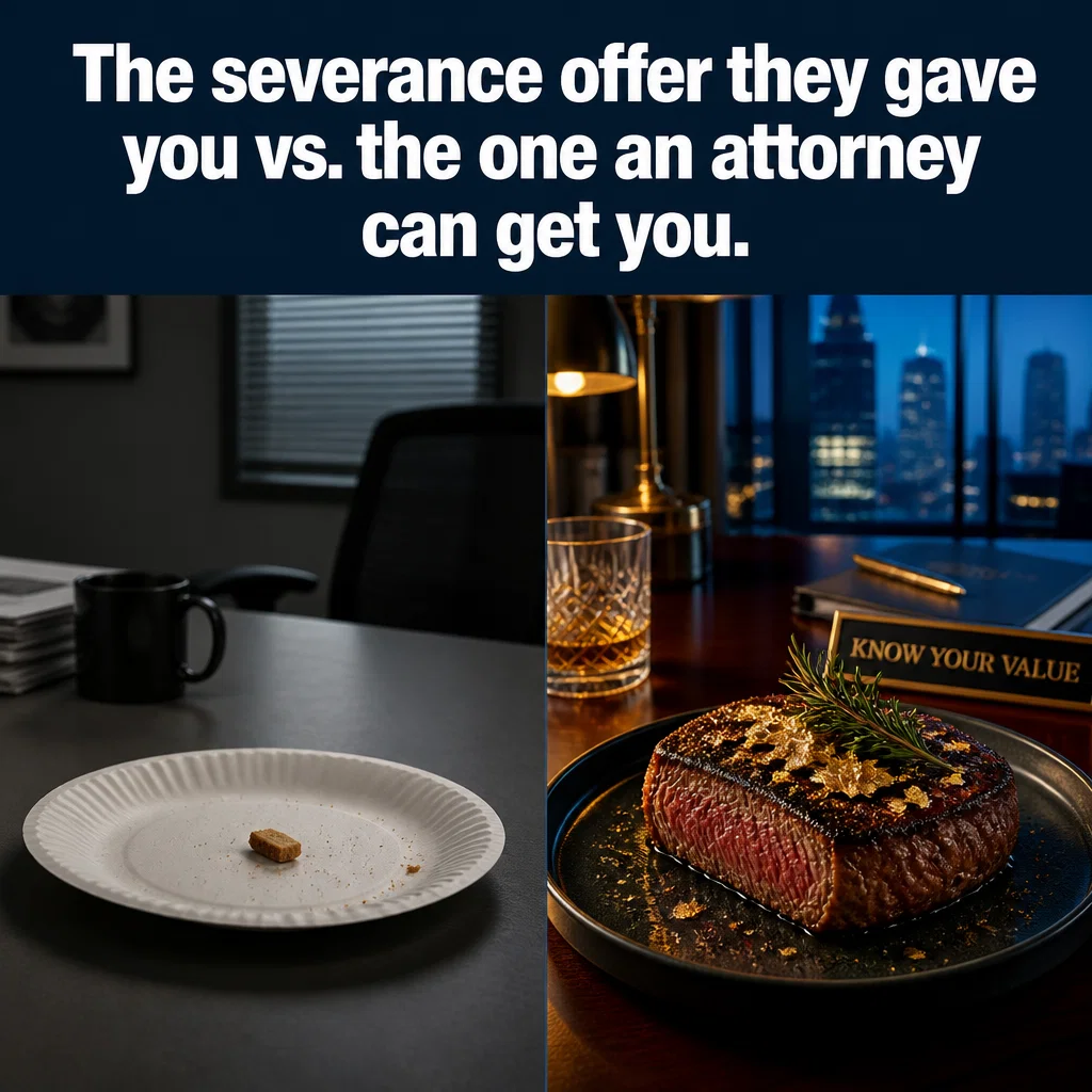 Employment Lawyer meme ad example: The Lowball Offer