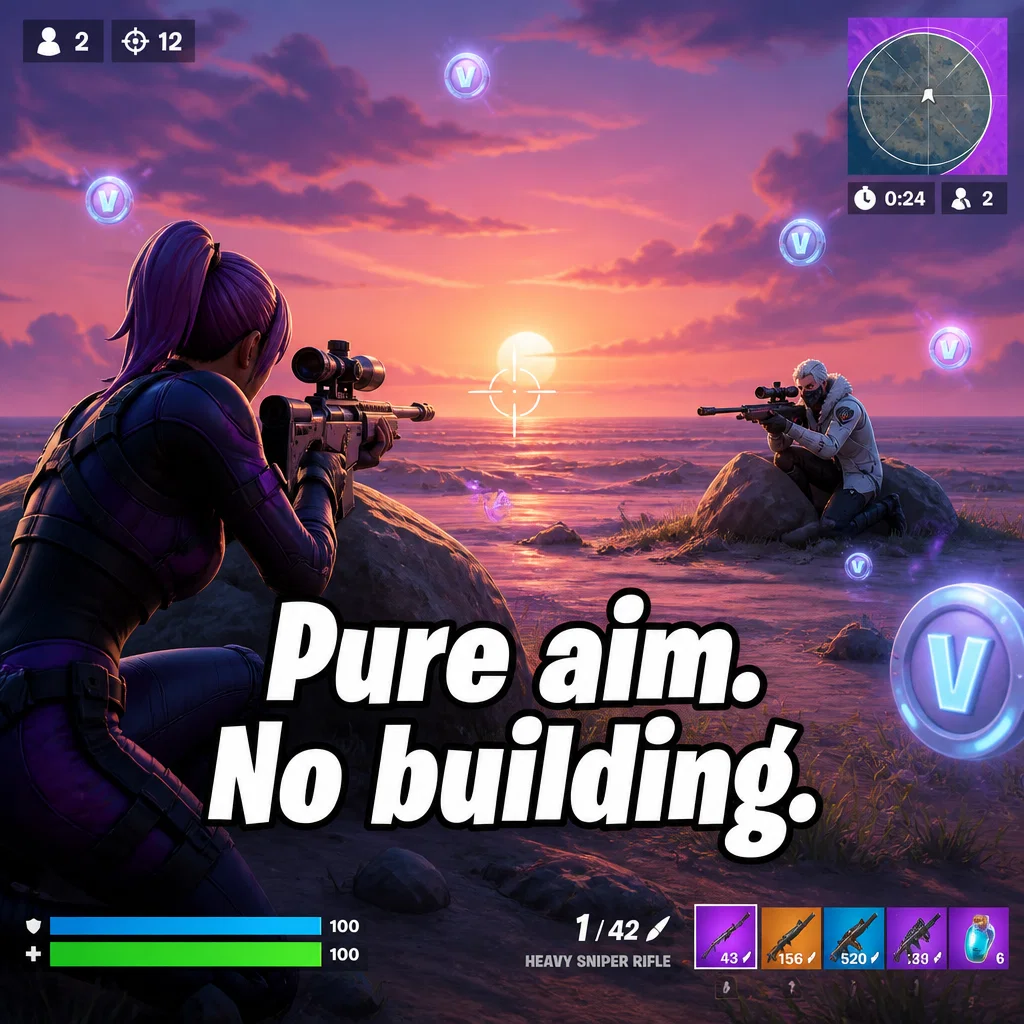 Epic Games ad concept example: Zero Build Mode