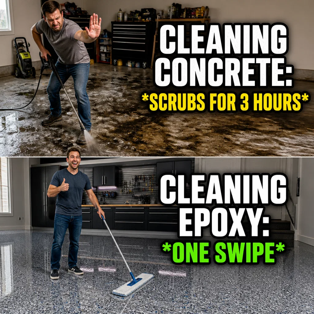 Epoxy Flooring meme ad example: Maintenance Logic