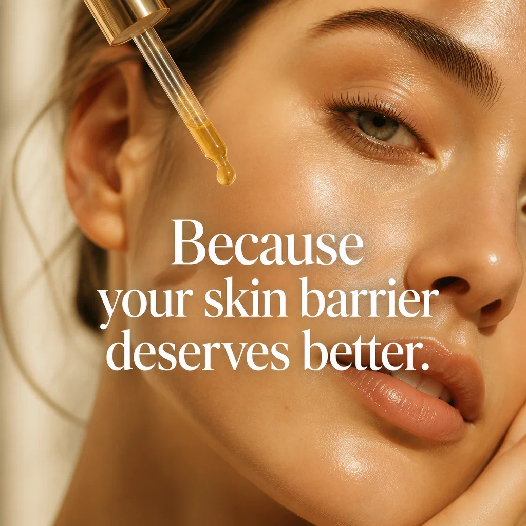 Esthetician ad concept example: The Barrier Guard