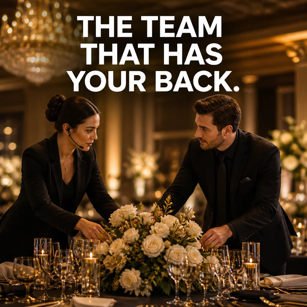 Event Planner ad concept example: The Coordination Duo