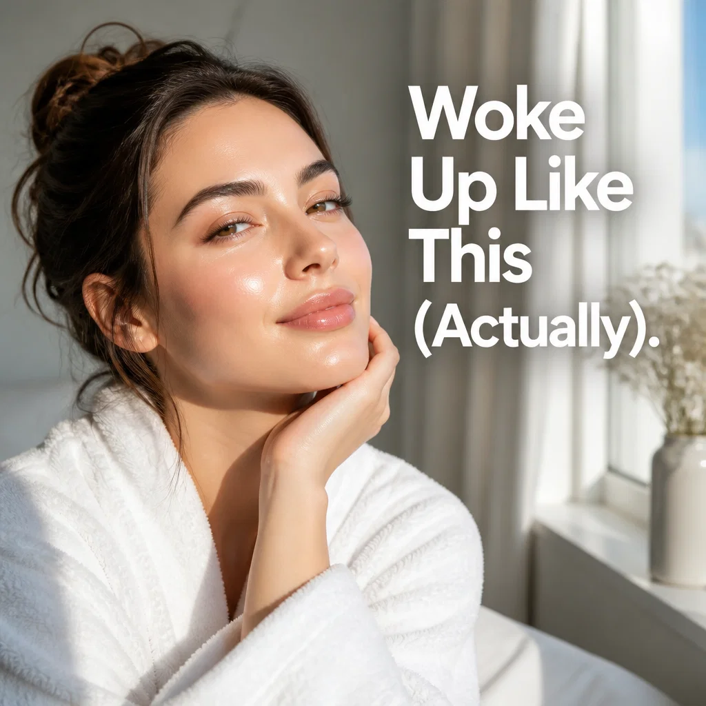 Facial Spa ad concept example: The Morning After