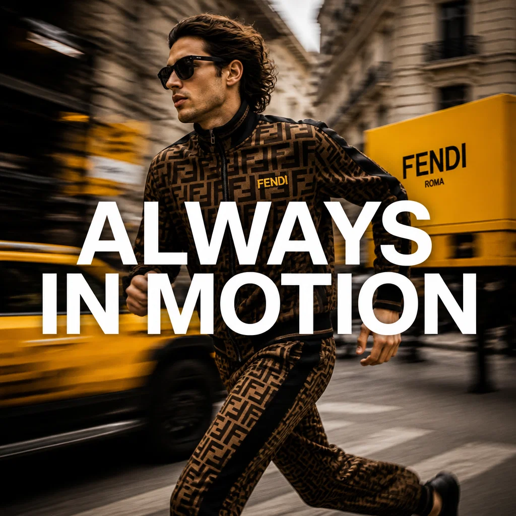 Fendi ad concept example: The Logo Wave