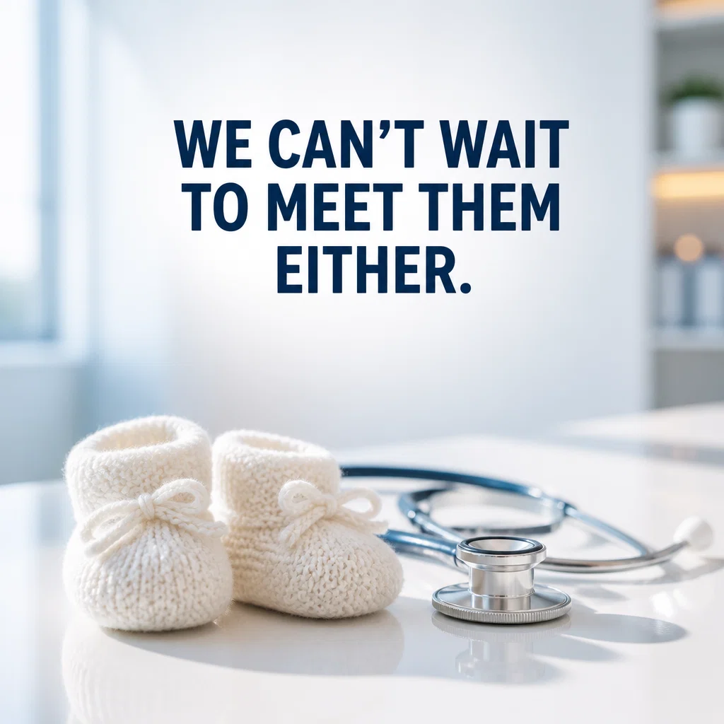 Fertility Clinic ad concept example: The Success Symbol