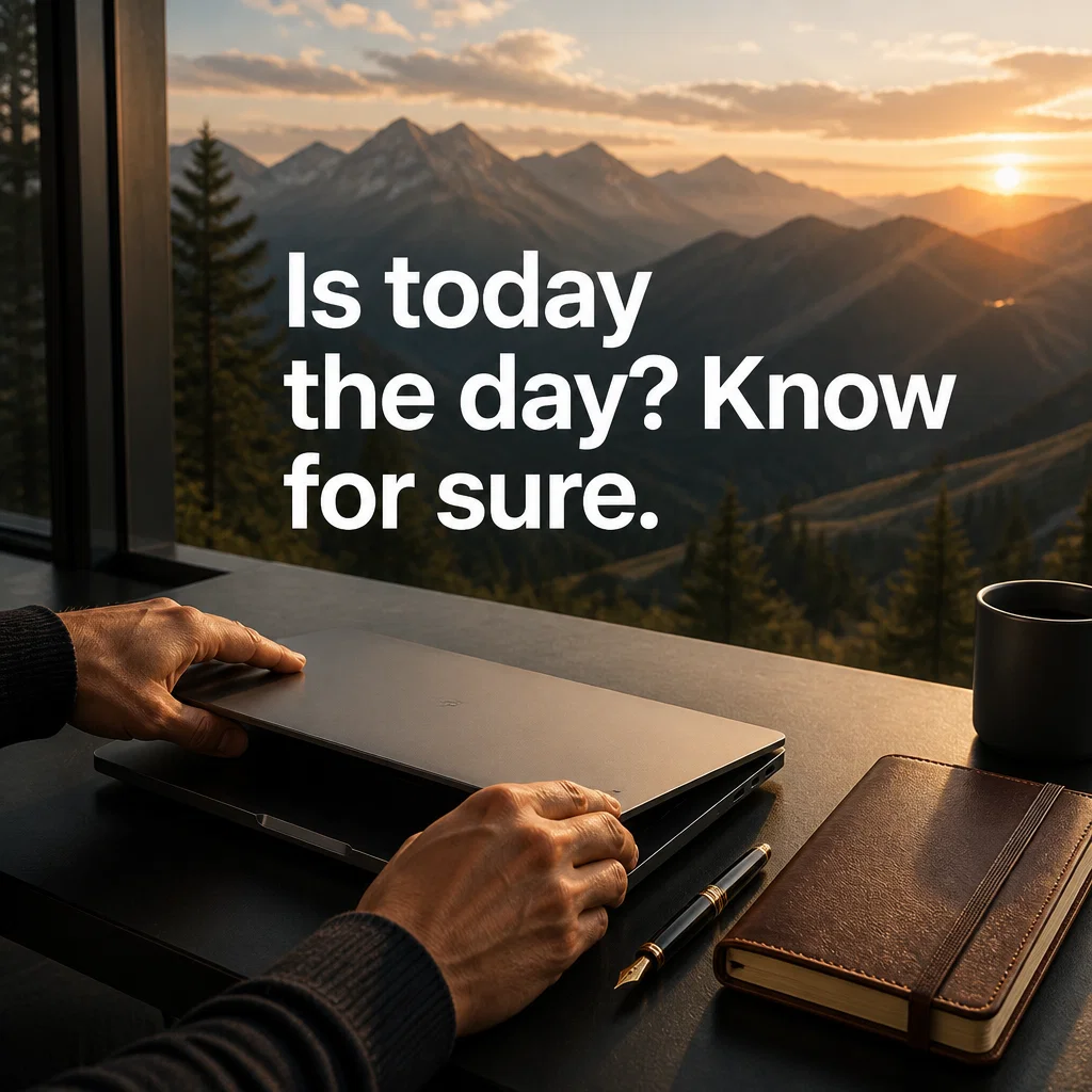 Financial Advisor ad concept example: The Decision Point