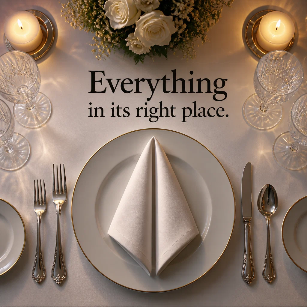 Fine Dining Restaurant ad concept example: The First Impression