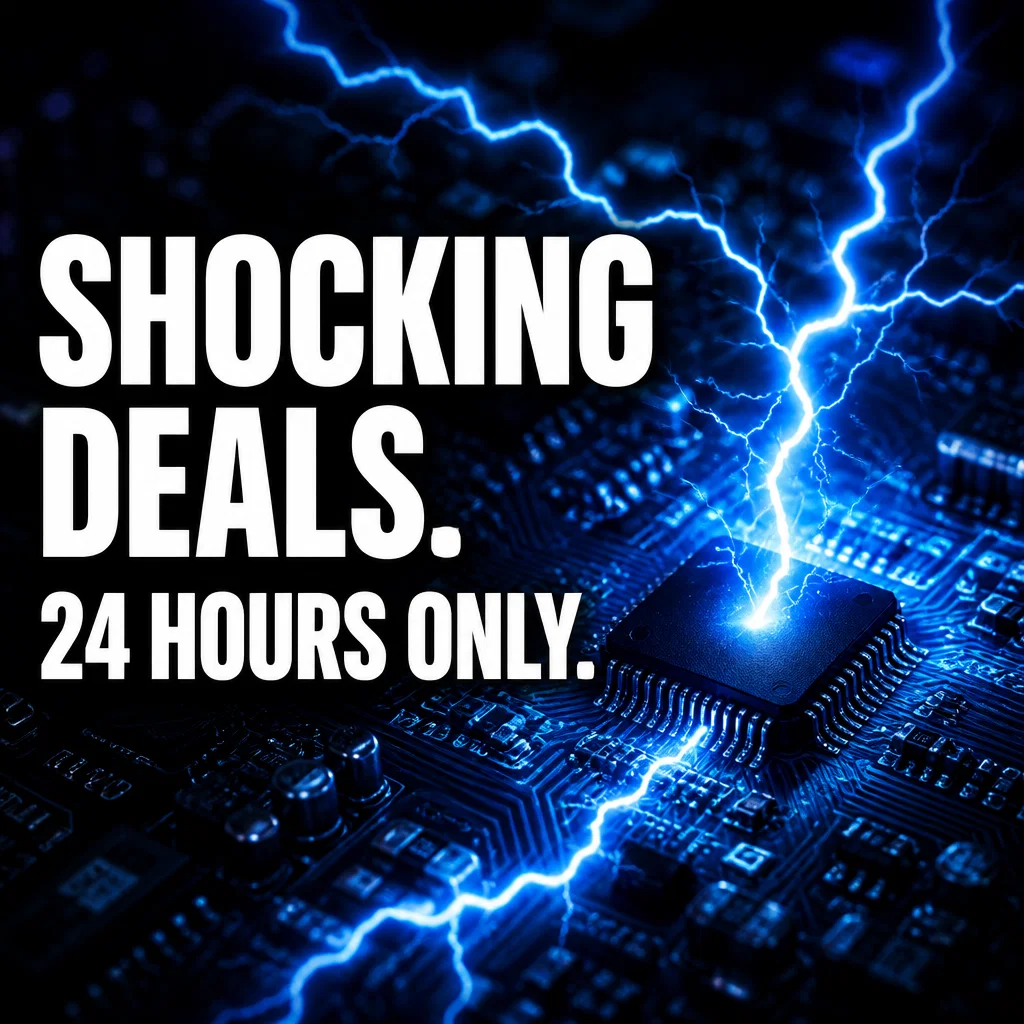 Flash Sale ad concept example: The Tech Bolt