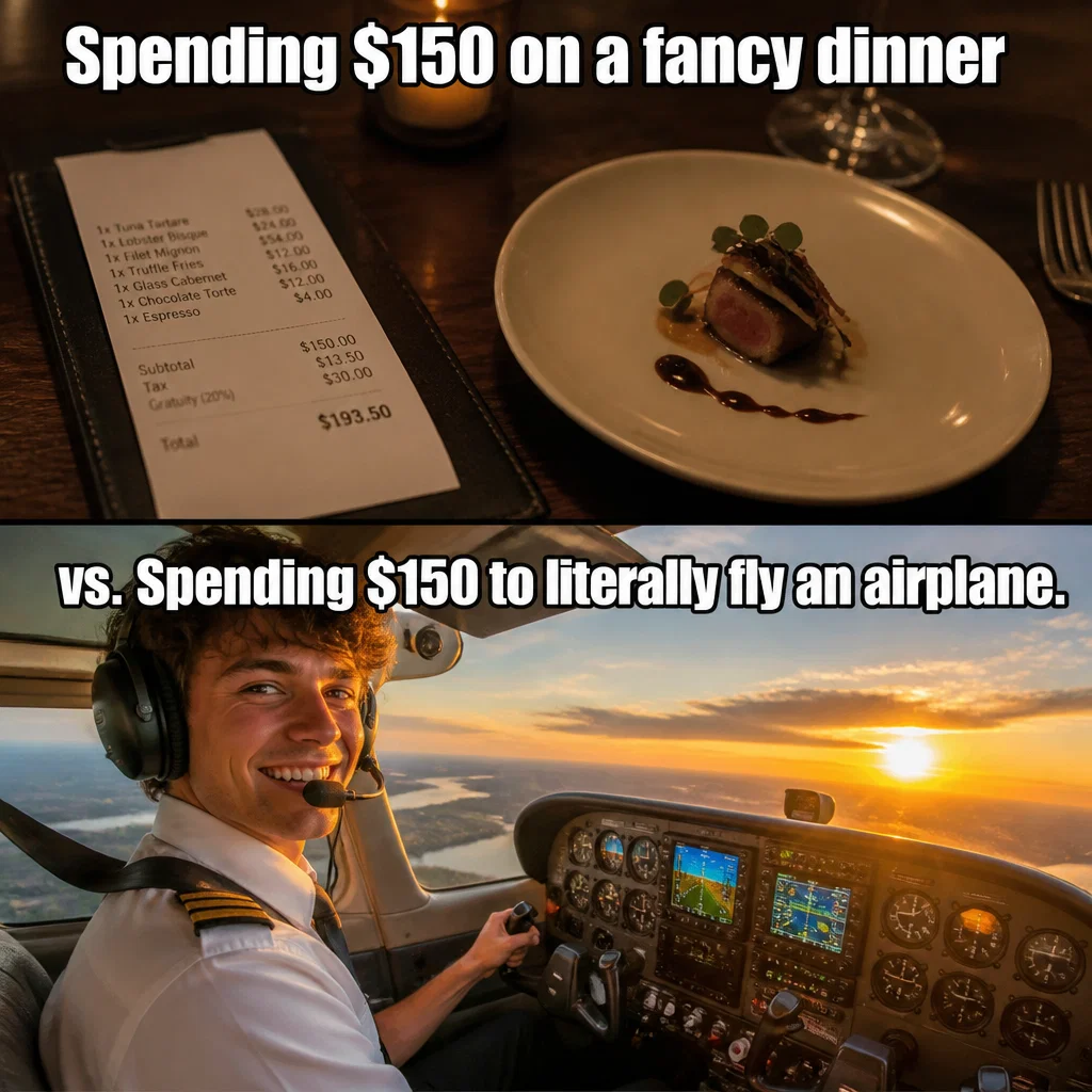 Flight School meme ad example: The Discovery Flight Hook