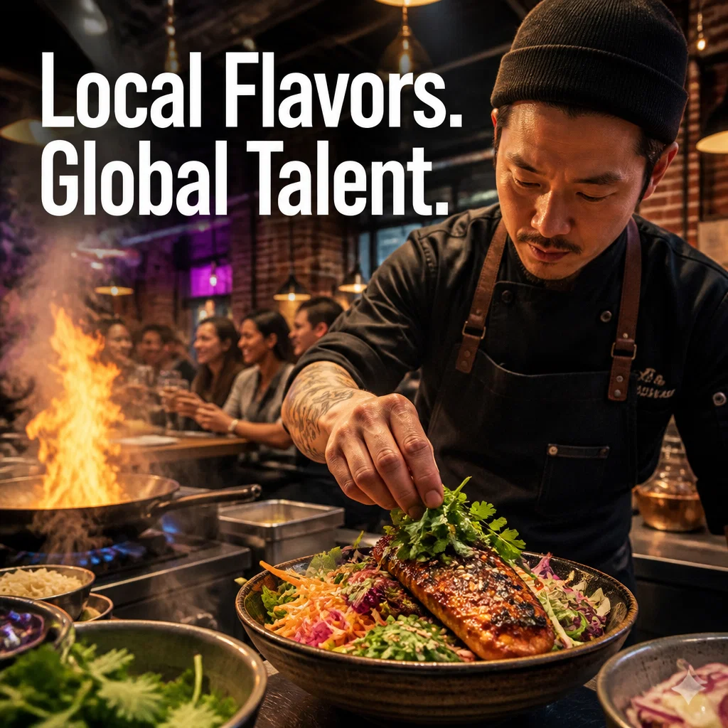 Food Hall ad concept example: The Chef's Craft