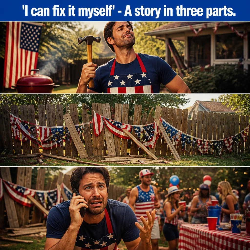 Fourth of July meme ad example: The DIY Firework Fail