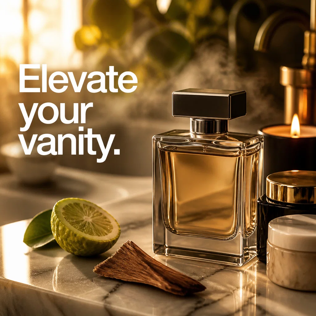 Fragrance Brand ad concept example: The Aesthetic Shelfie