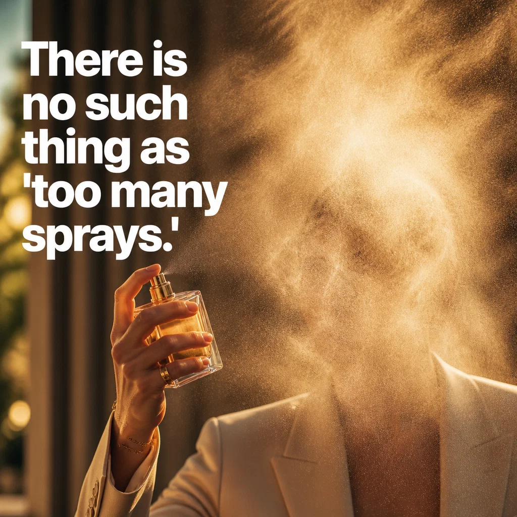 Fragrance Brand meme ad example: The Oversprayer