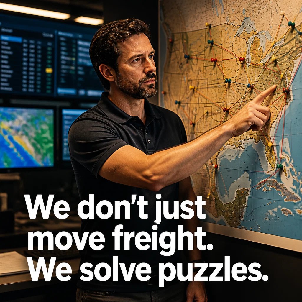 Freight Broker ad concept example: The Logistics Architect