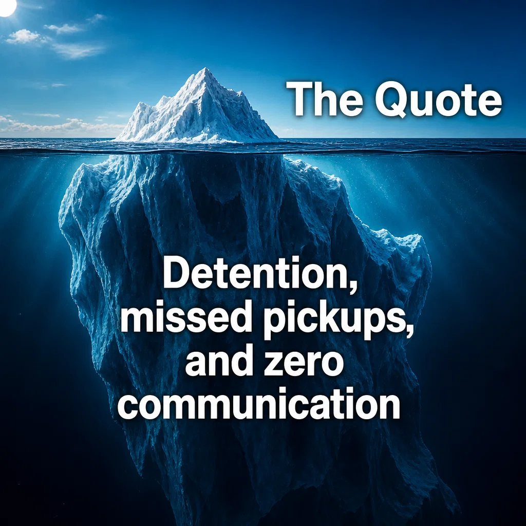 Freight Broker meme ad example: The Hidden Costs