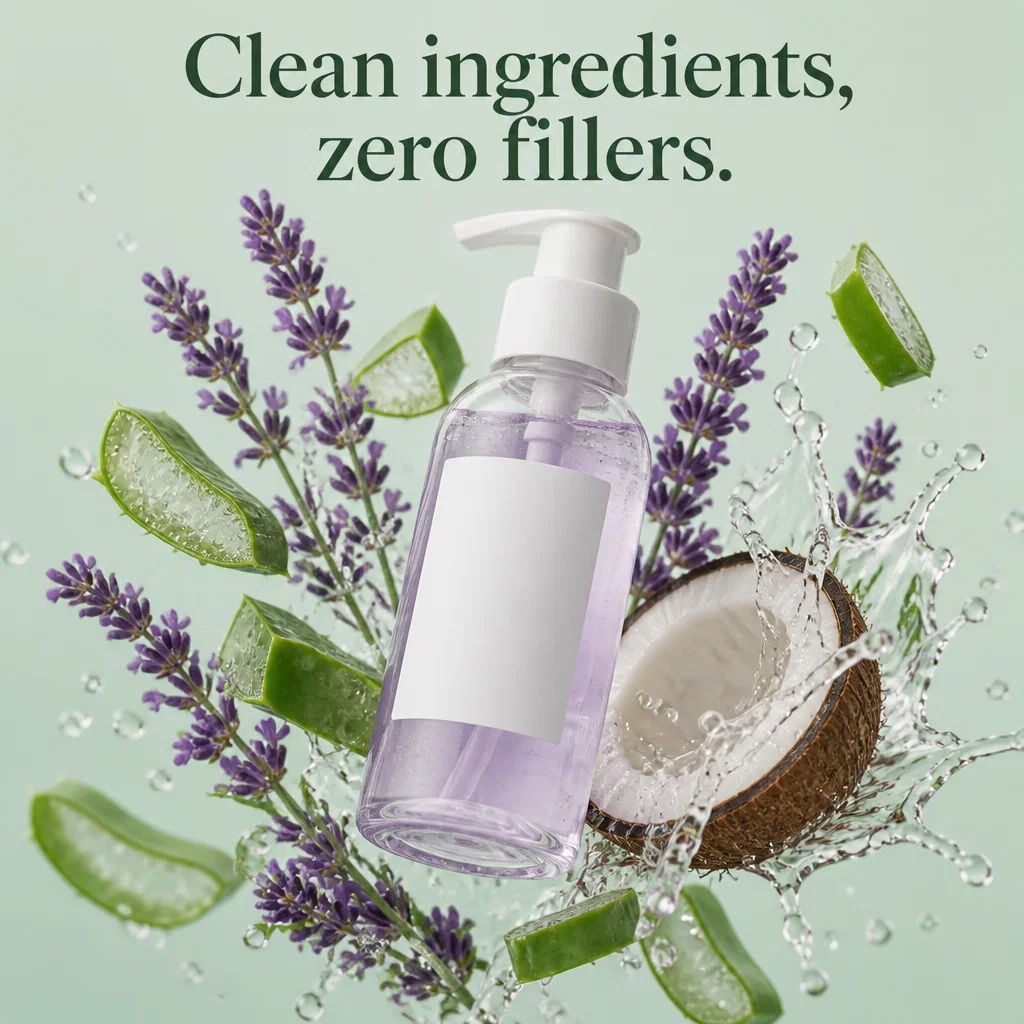 Function of Beauty ad concept example: The Ingredient Explosion