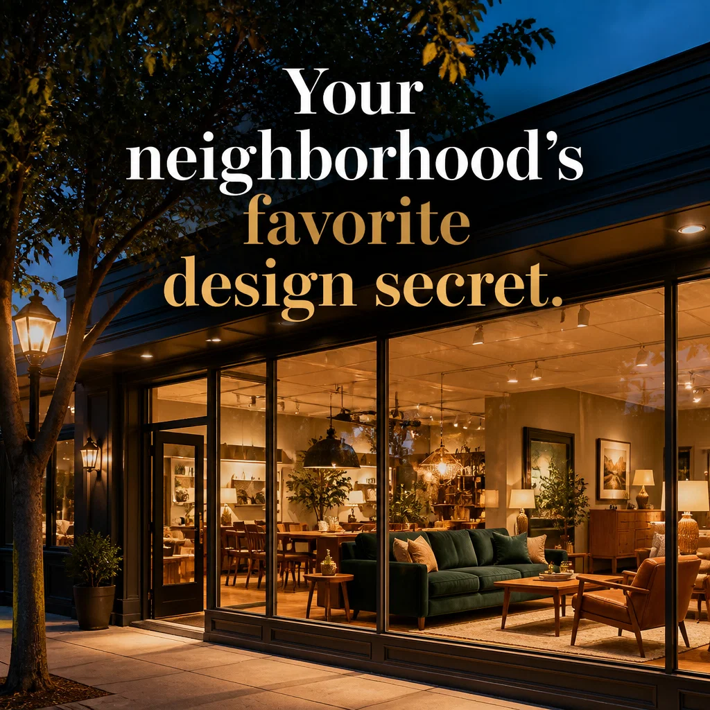 Furniture Store ad concept example: The Storefront Welcome