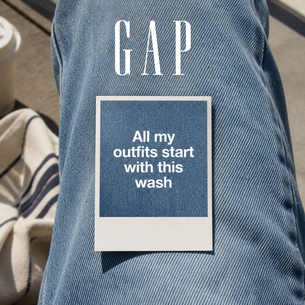 Gap meme ad example: Blue Wash Truth