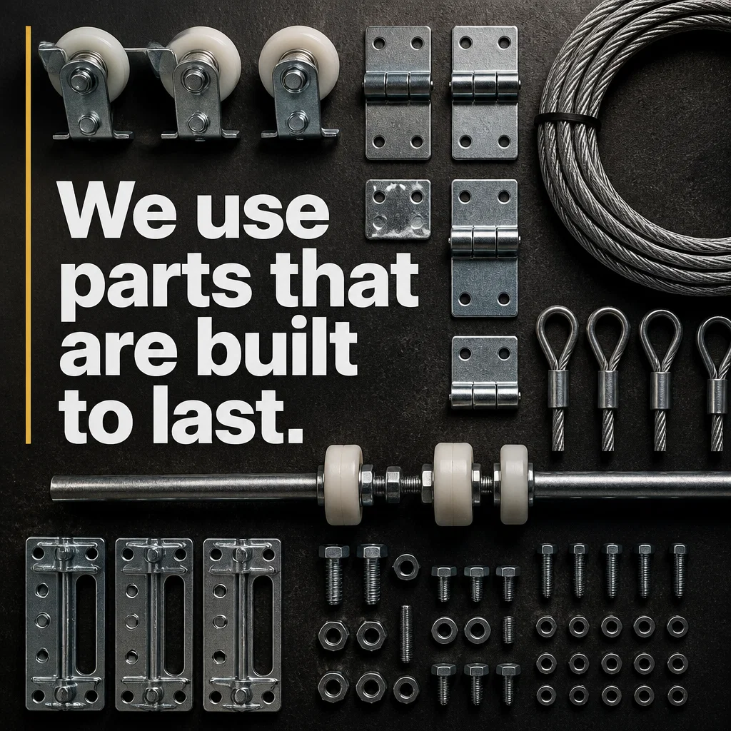 Garage Door Repair ad concept example: The Anatomy of a Fix