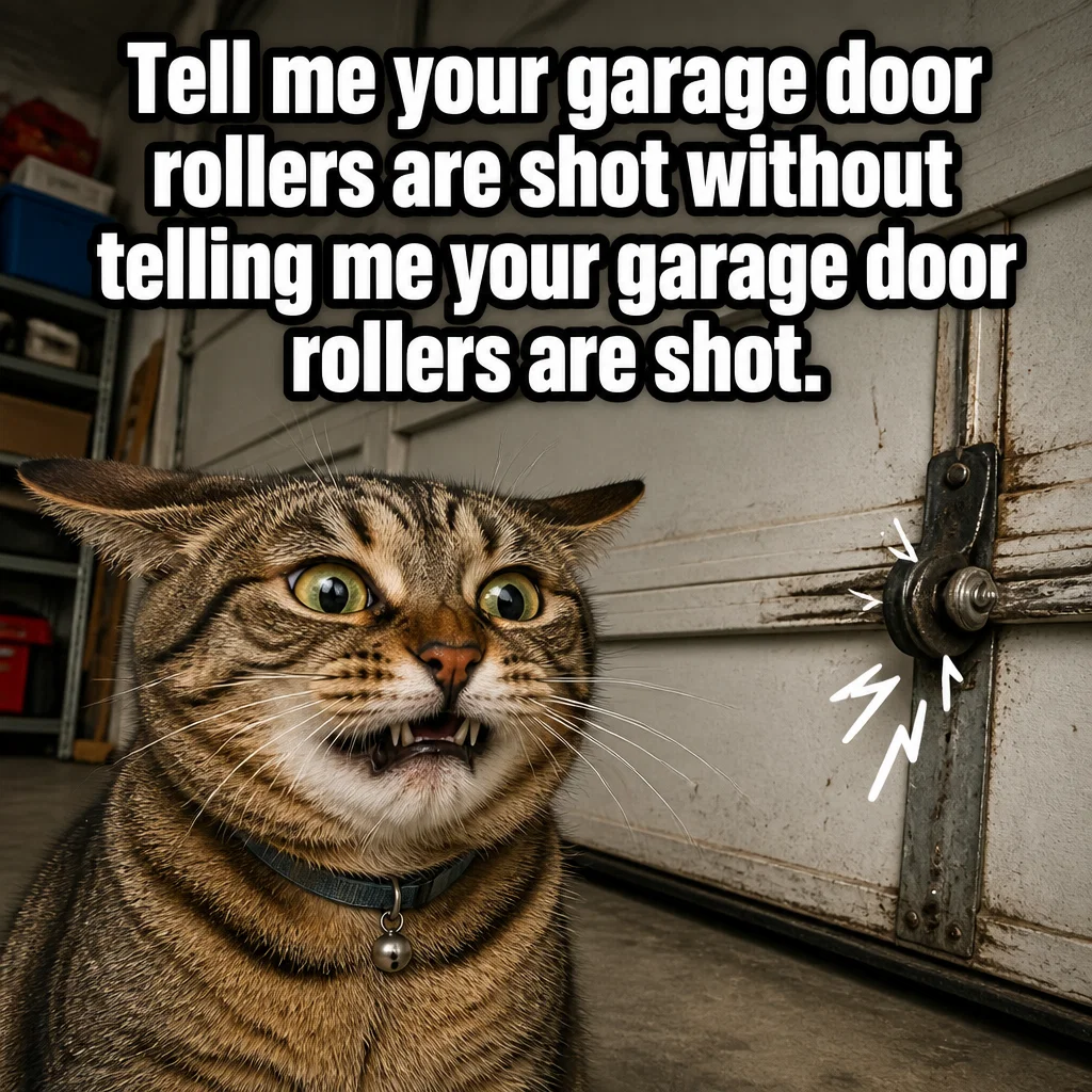 Garage Door Repair meme ad example: The Universal Sound