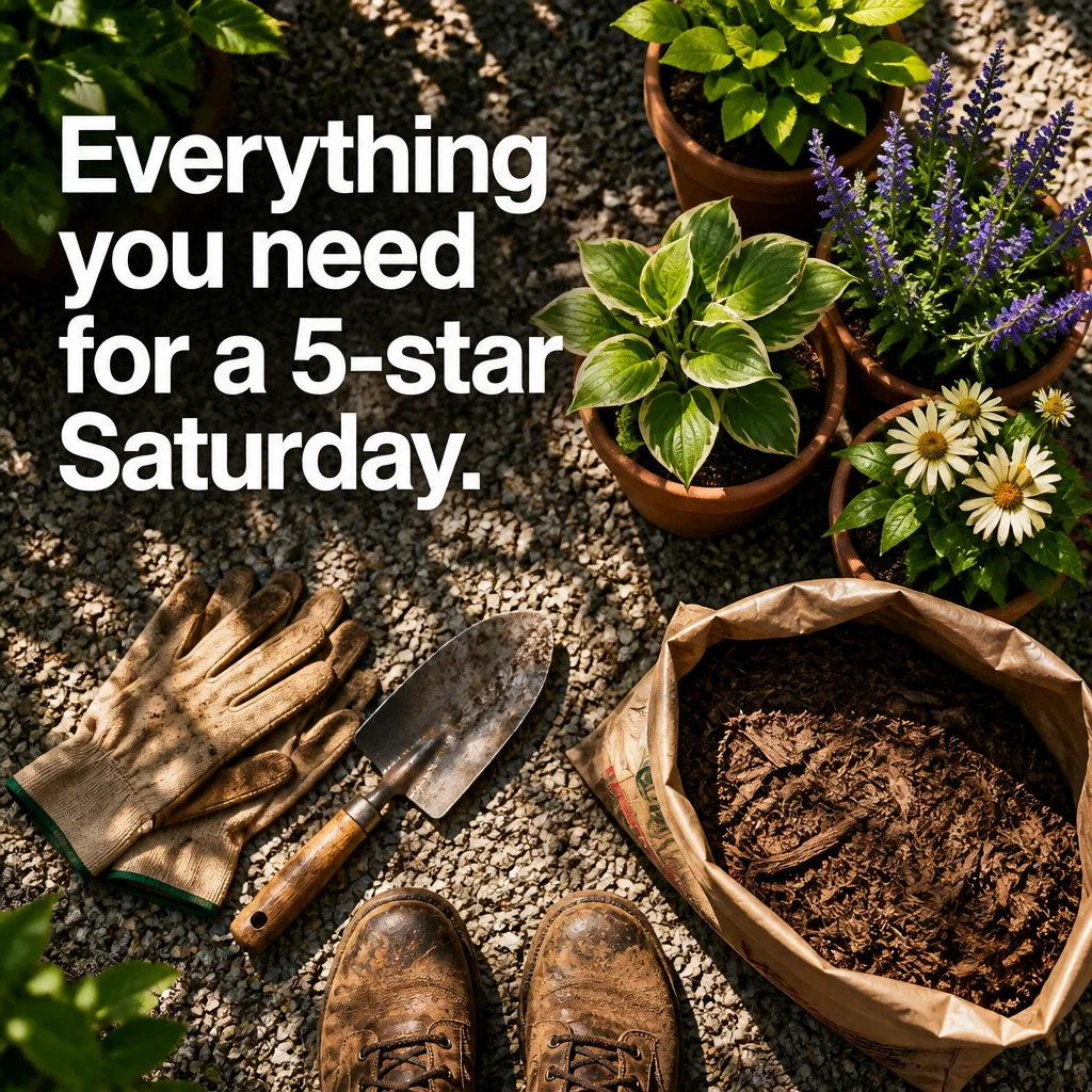 Garden Center ad concept example: The Weekend Warrior