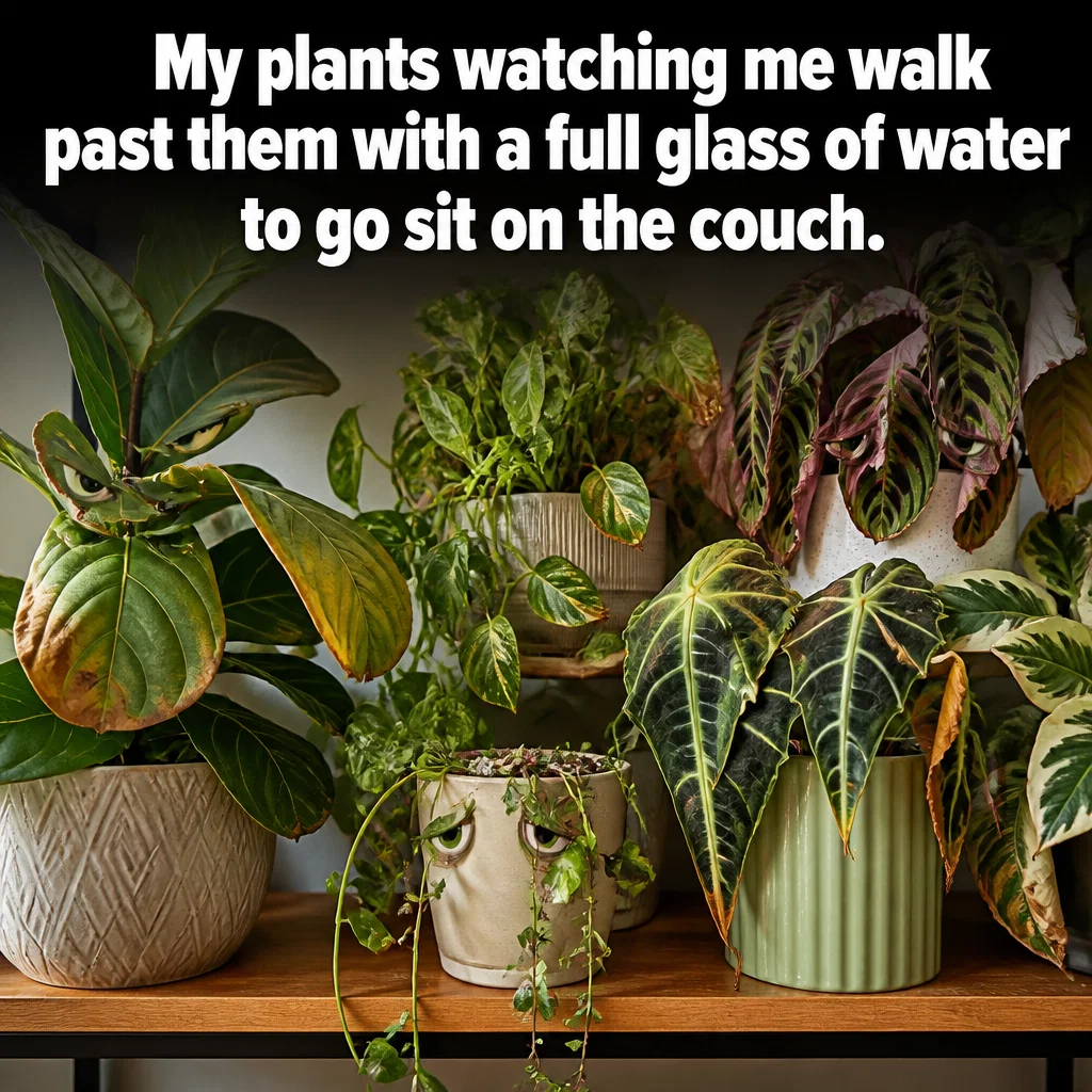 Garden Center meme ad example: The Watering Schedule