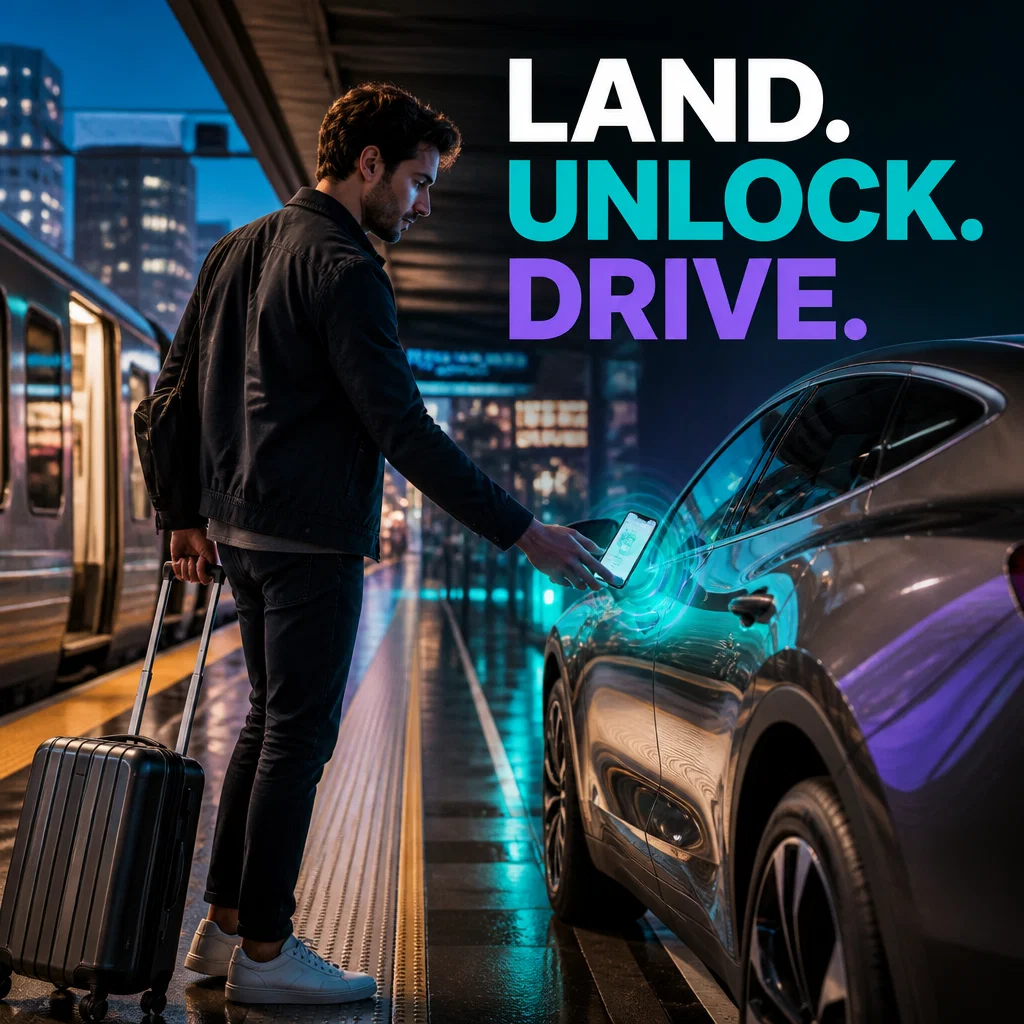 Getaround ad concept example: Travel Seamlessness
