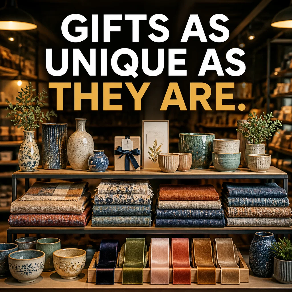 Gift Shop ad concept example: The Artisan Wall