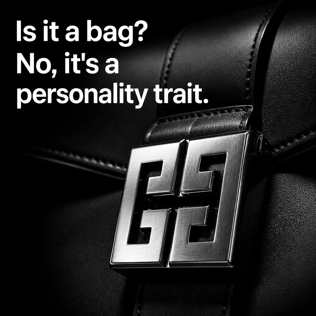 Givenchy meme ad example: The 4G Logo Flex