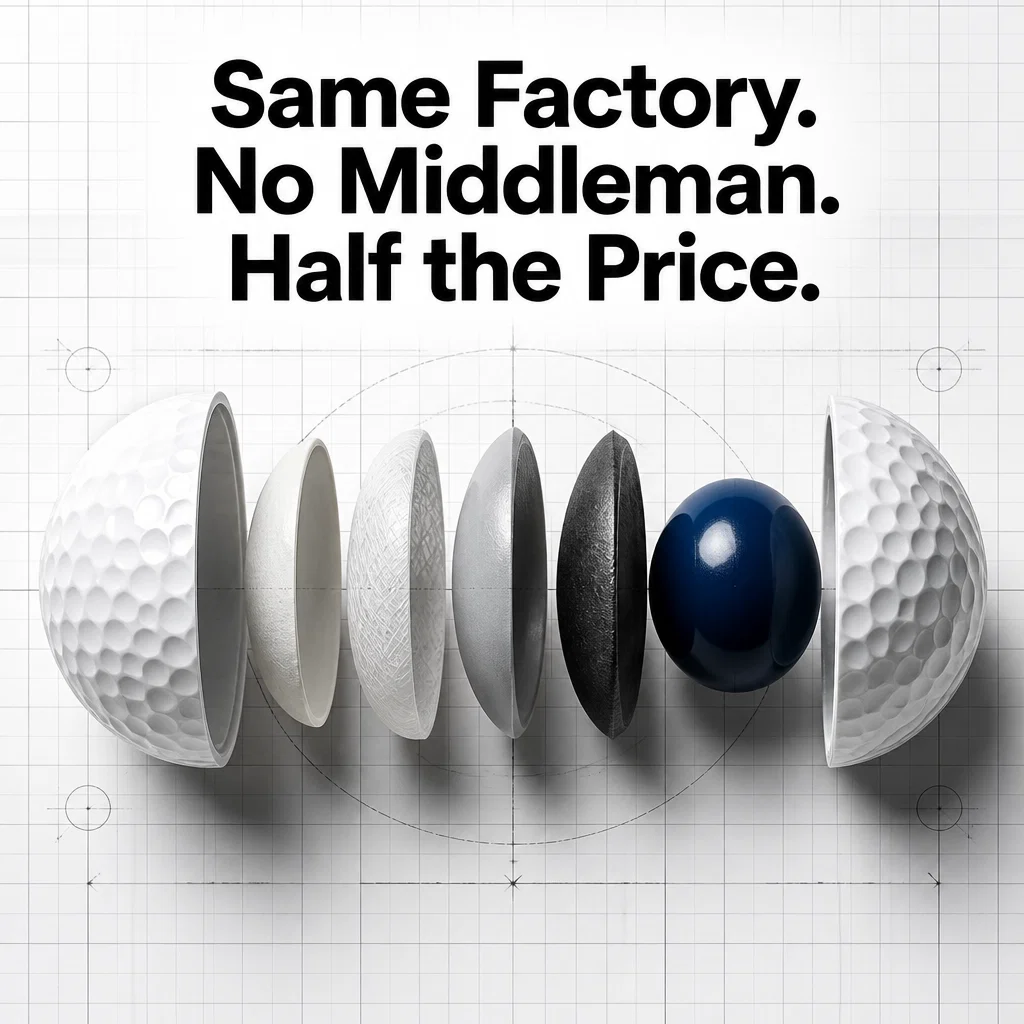 Golf Brand ad concept example: DTC Value Comparison