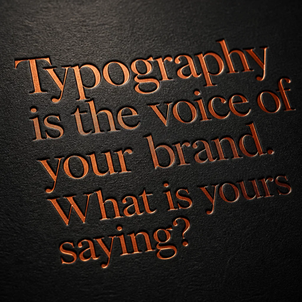 Graphic Designer ad concept example: The Typography Edge