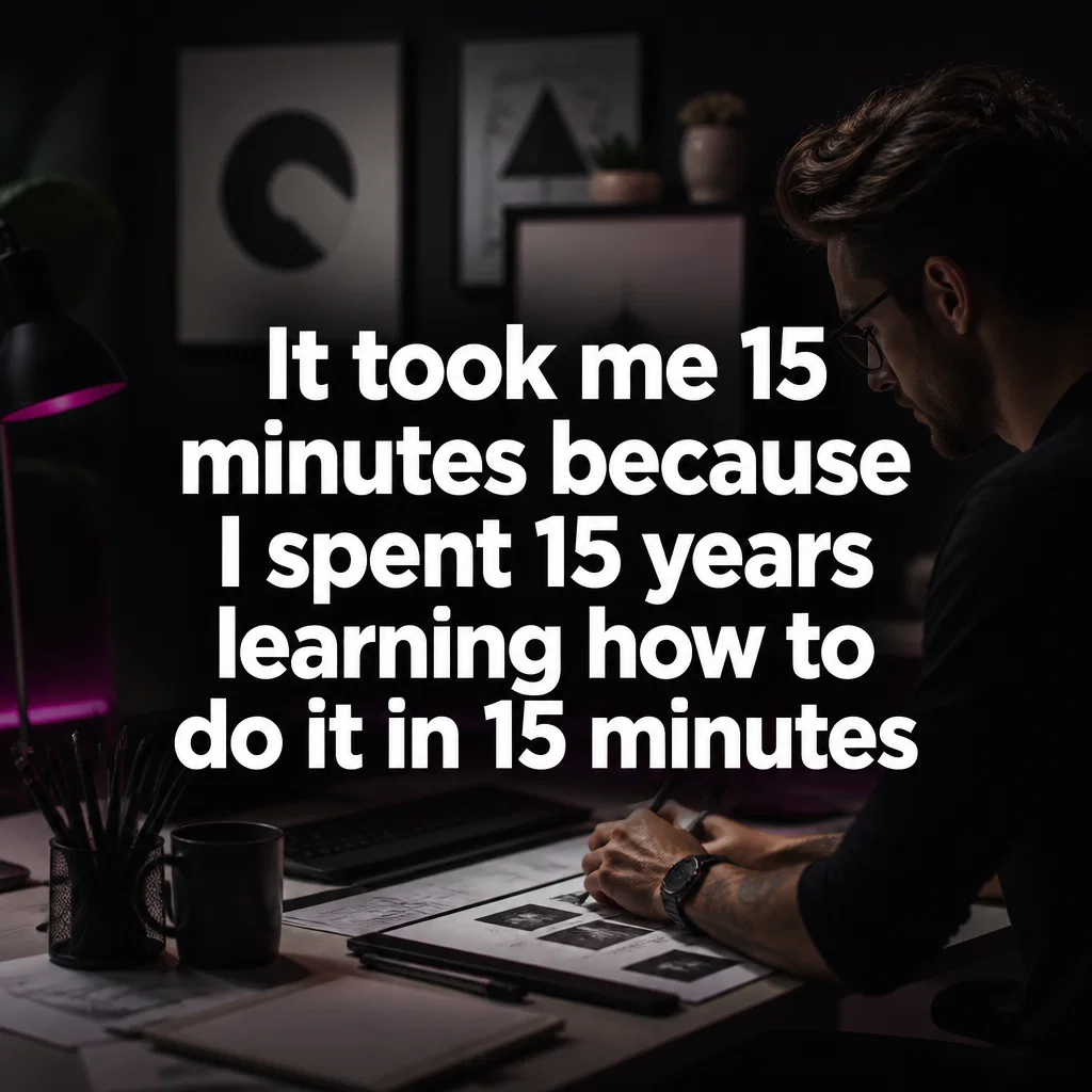 Graphic Designer meme ad example: The 'Quick' Fix