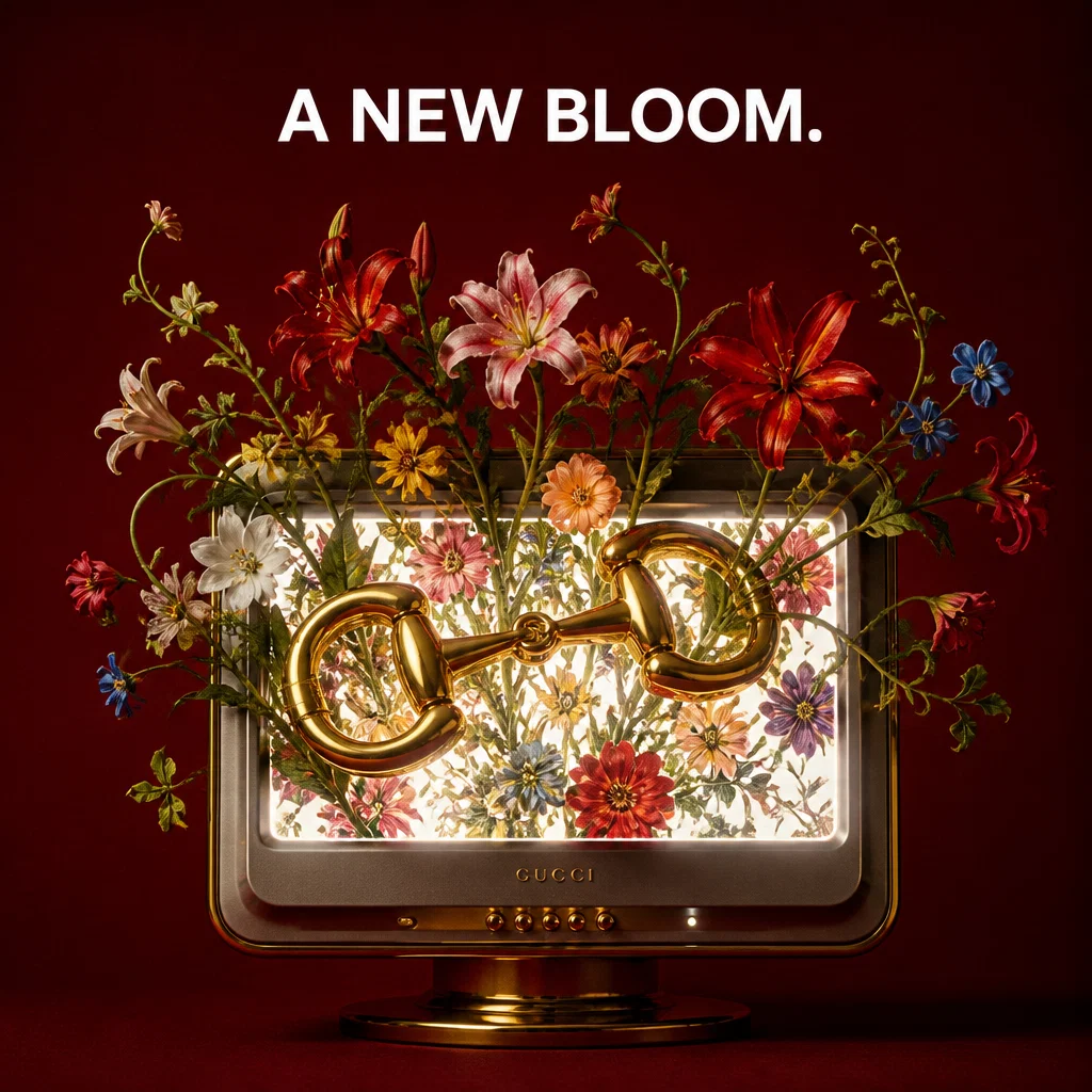 Gucci ad concept example: Flora Surrealism