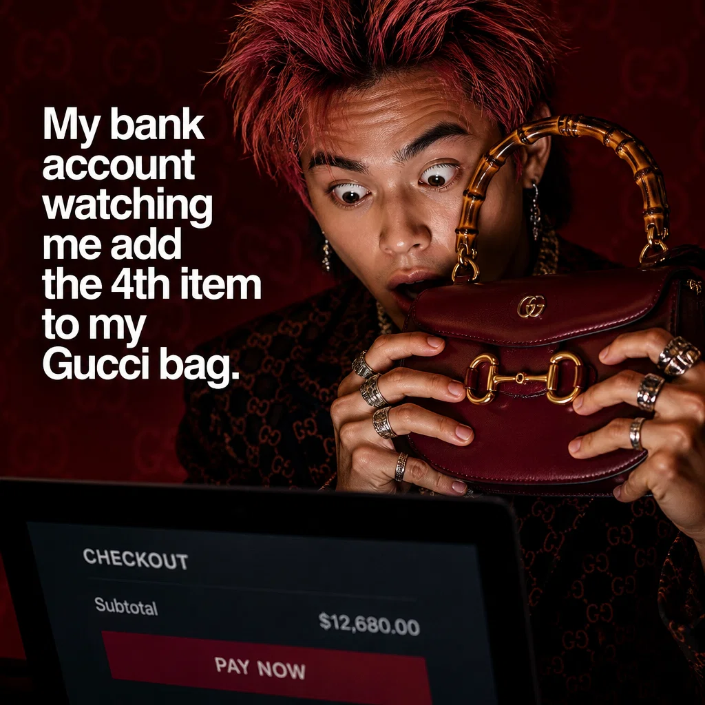 Gucci meme ad example: Wishlist Realism
