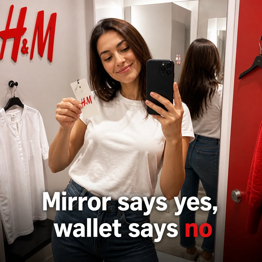 H&M meme ad example: Model Pose