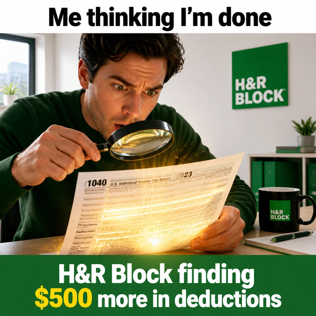 H&R Block meme ad example: The Hidden Deduction
