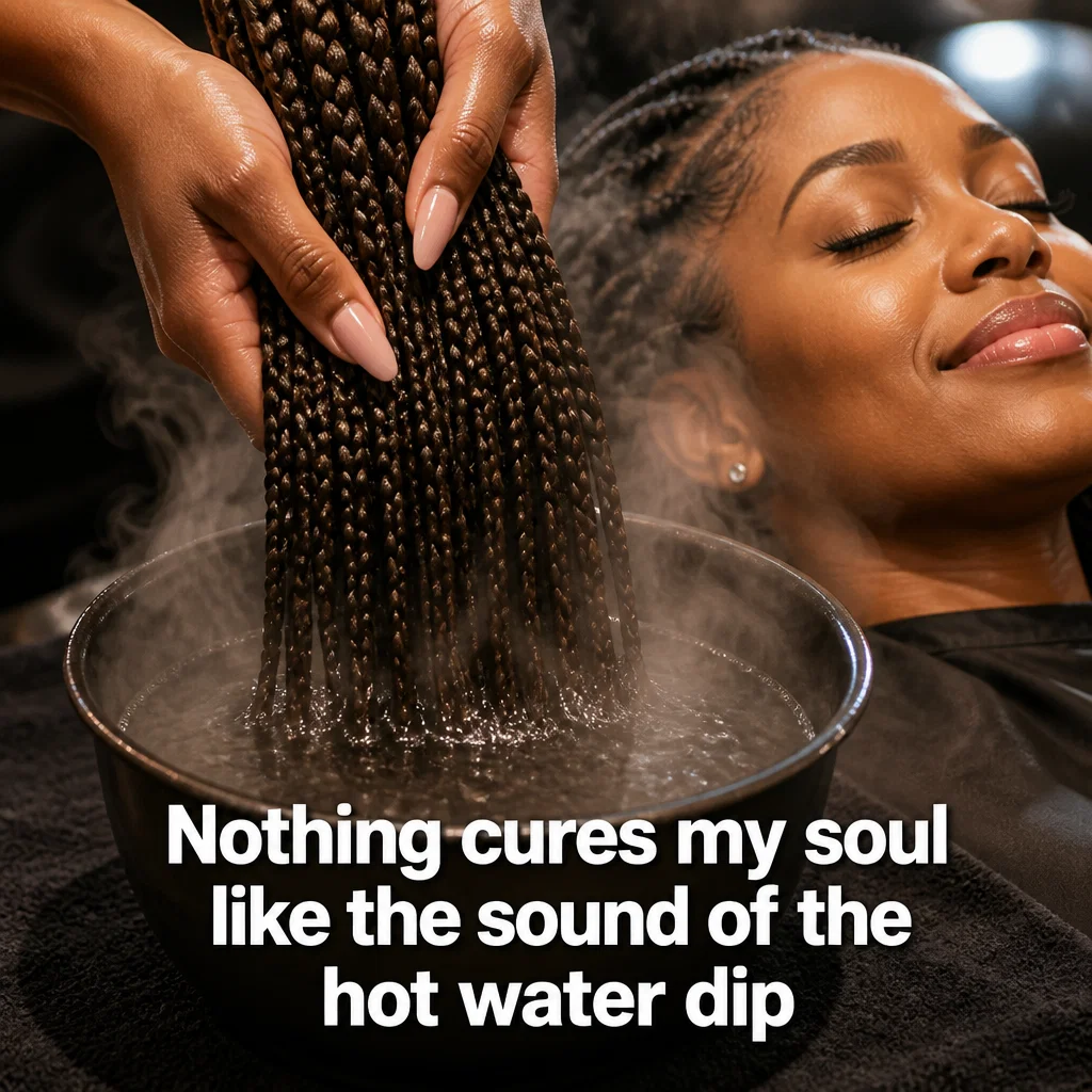 Hair Braiding meme ad example: The Dip Transformation