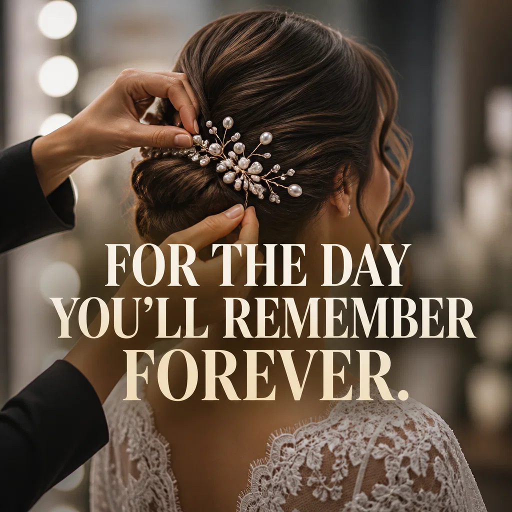 Hair Salon ad concept example: The Bridal Blueprint