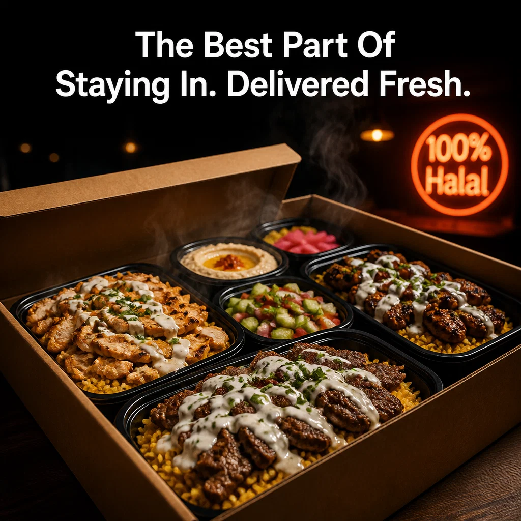 Halal Restaurant ad concept example: The Perfect Delivery