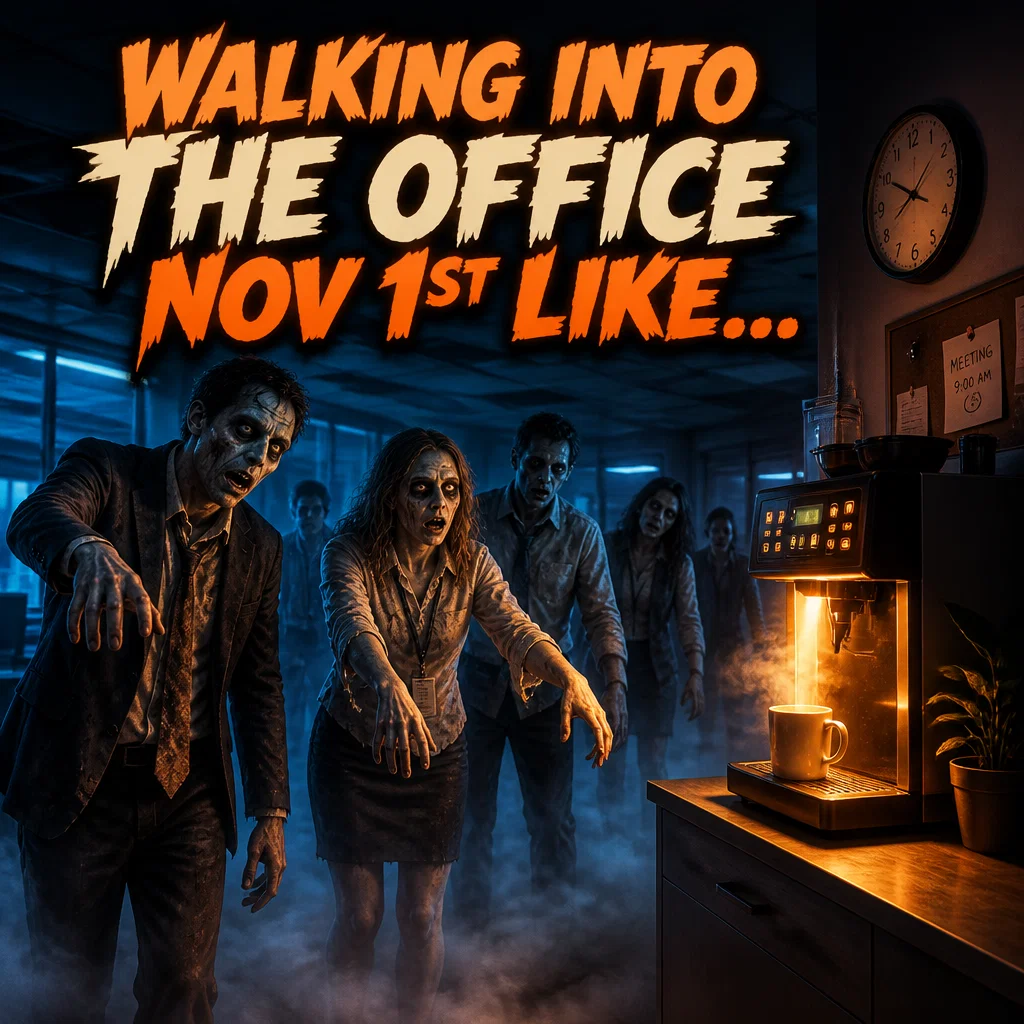 Halloween meme ad example: The Morning After