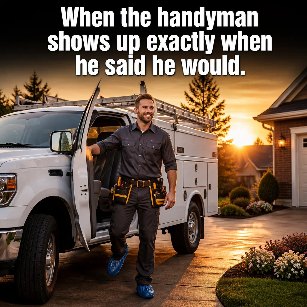 Handyman meme ad example: The Hero Arrival